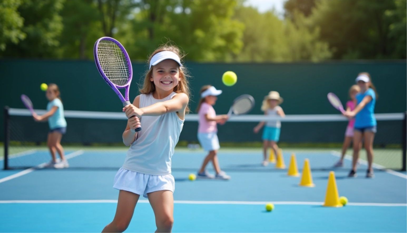 Girl Tennis Summer Camp